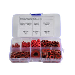Twin Eagle Imports Grab Kits 560pc Red Steel Paper Washer Grab Kit
