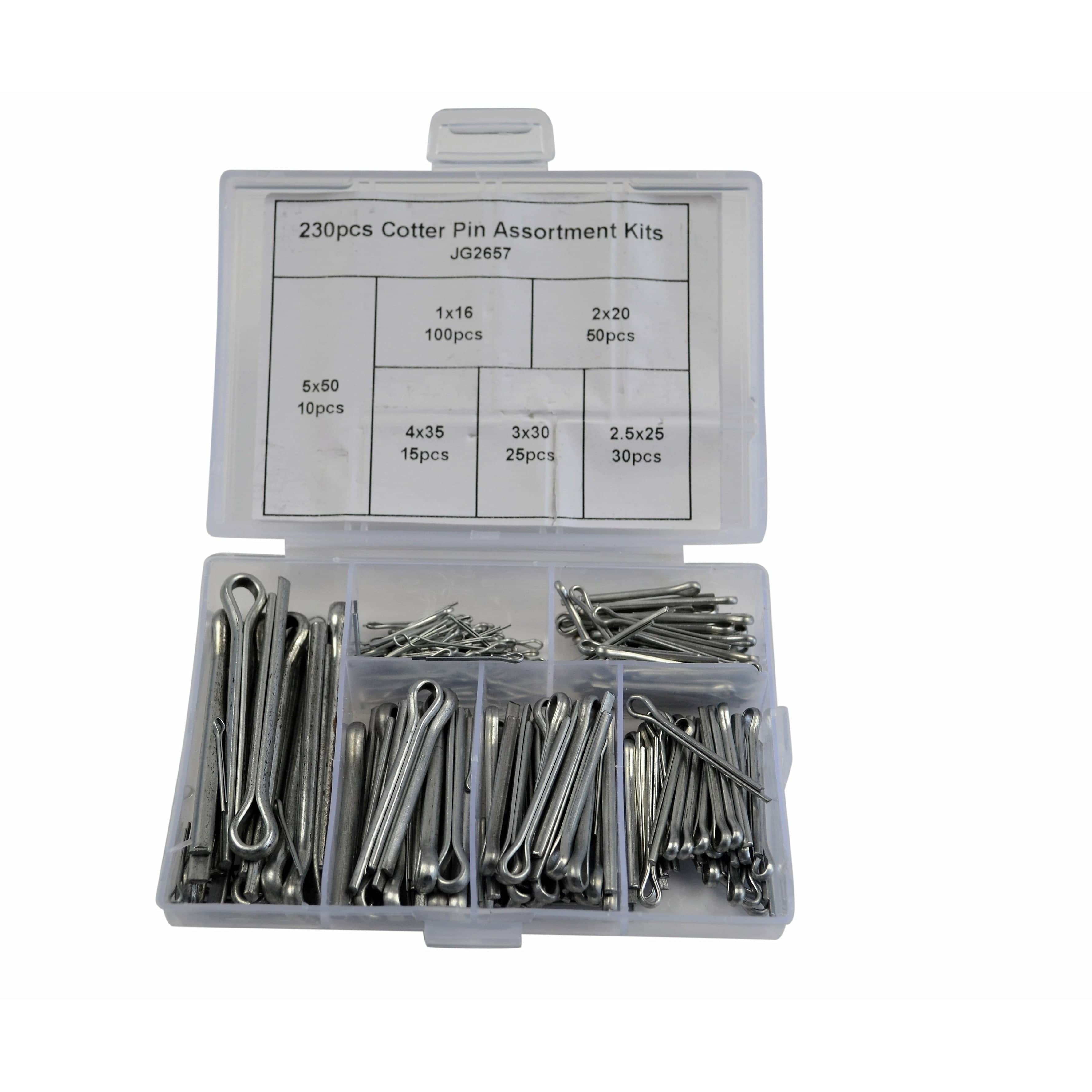 Twin Eagle Imports Grab Kits 60pc Metric Clevis Pin Kit and 230pc Metric Cotter Pin Grab Kit
