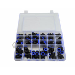 Twin Eagle Imports Grab Kits 60pc Metric Pneumatic Push in Air Line Hose Joiner Grab Kit Assortment