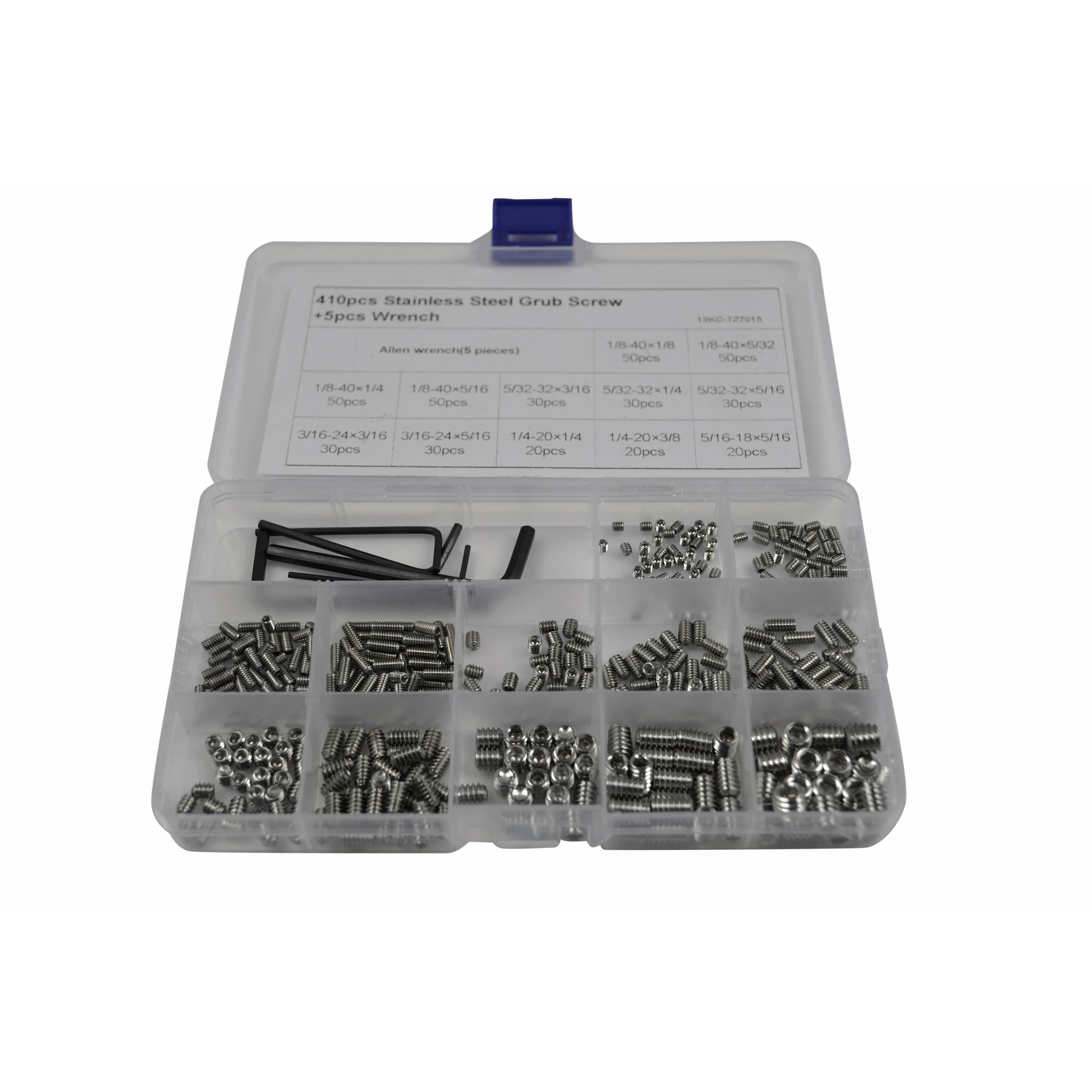 Twin Eagle Imports Grab Kits 820pc Metric and Imperial Stainless Steel Grub Screw Grab Kit