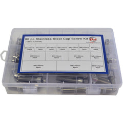 Twin Eagle Imports Grab Kits 90pc Stainless Steel Cap Screw Bolt Assortment  Grab Kit