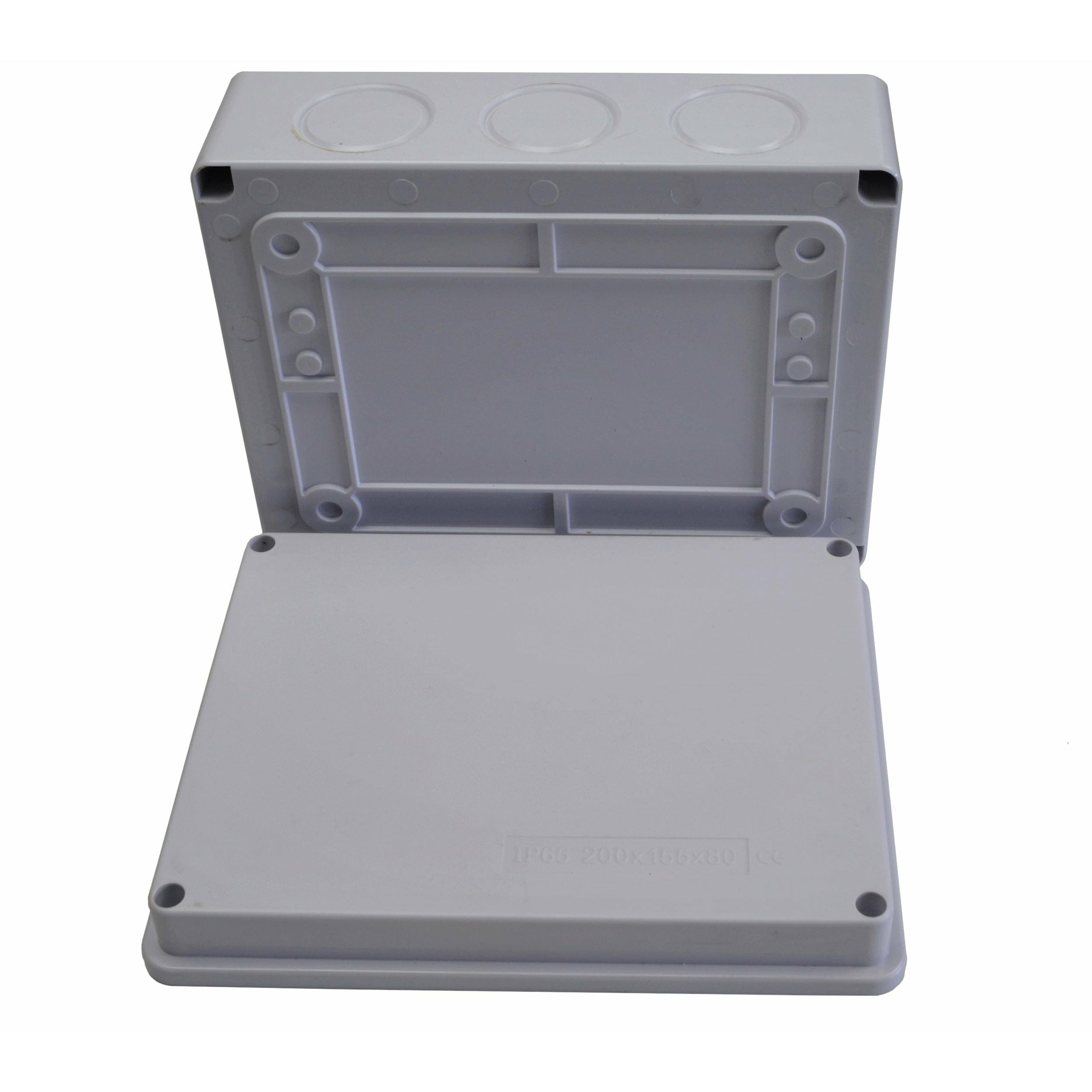 Twin Eagle Imports Junction Box 200x155x80 mm No Grommet IP65 Waterproof Junction Box