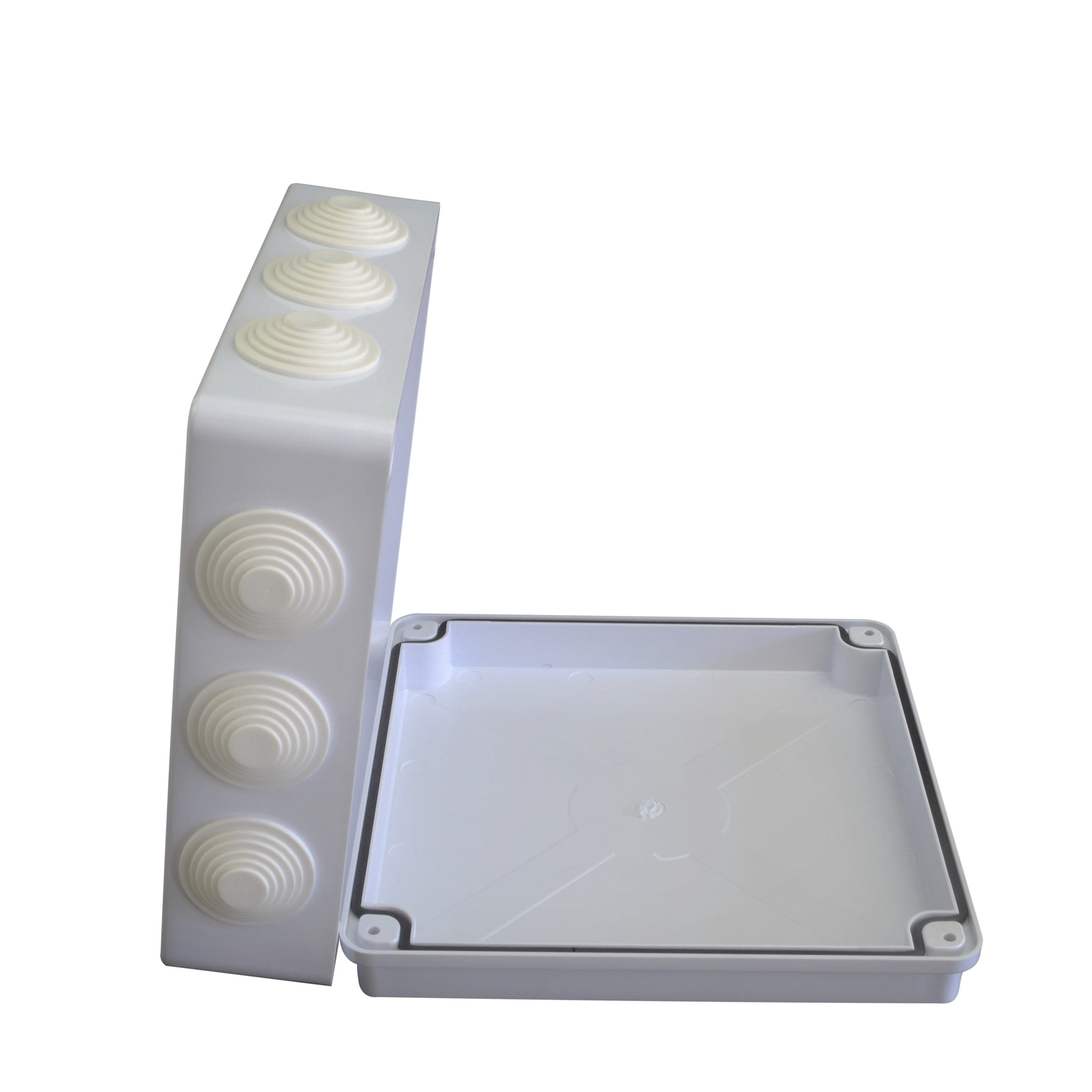 Twin Eagle Imports Junction Box 200x200x80 mm ABS Plastic IP65 Waterproof Junction Box