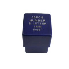 Twin Eagle Imports Letter and Number Stamp Punches 2mm Letter and Number Stamp Punch 36 Piece
