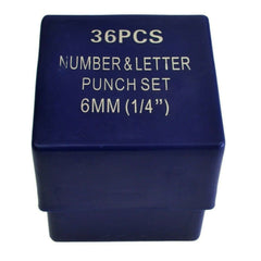Twin Eagle Imports Letter and Number Stamp Punches 6mm Letter and Number Stamp Punch 36 Piece