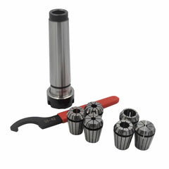 Twin Eagle Imports Milling Chuck 6 pc ER25 MT4 M16 Drawbar Precision  Spring Collet Set