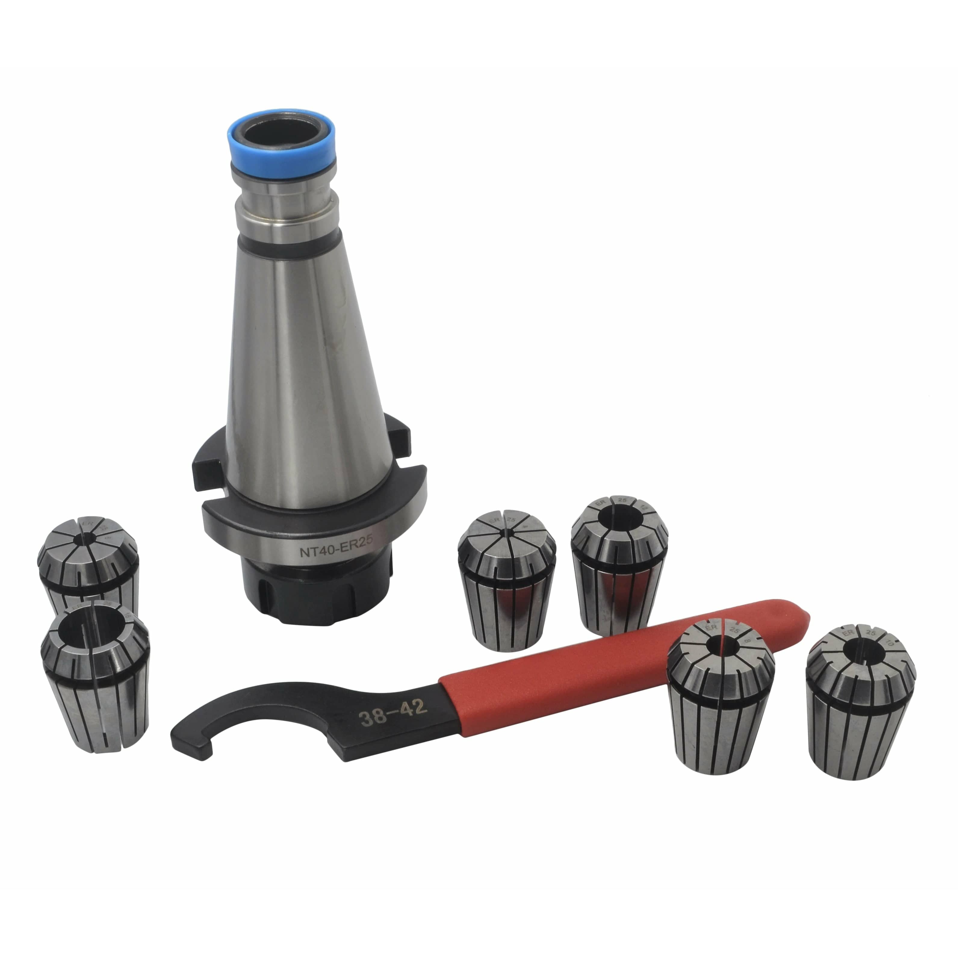 Twin Eagle Imports Milling Chuck 6 pc ER25 NT40 Precision  Collet Set