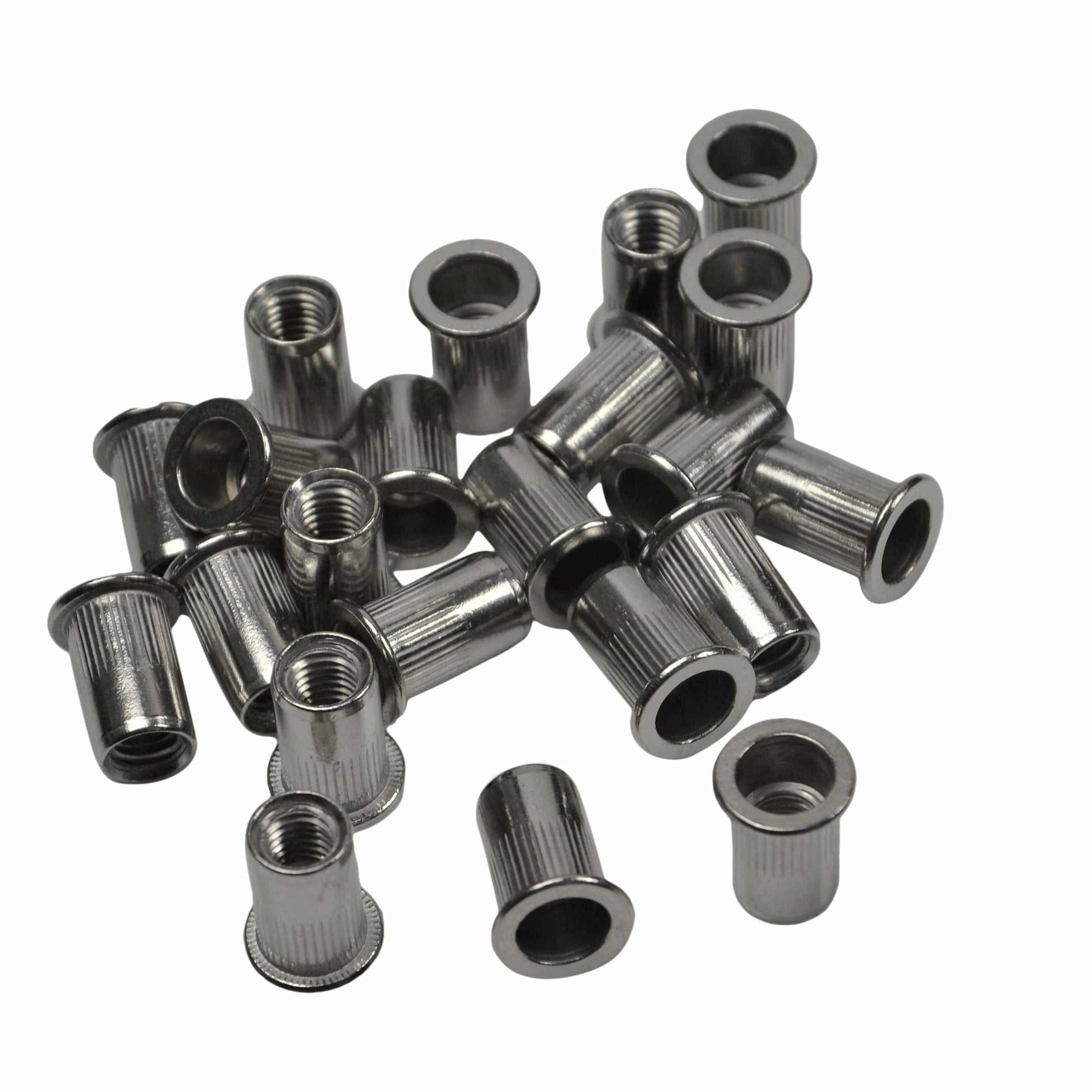 Twin Eagle Imports Nutserts 50 / M8 304 Stainless Steel Coarse Metric Nutsert Rivnuts M3 M4 M5 M6 M8 M10