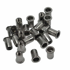 Twin Eagle Imports Nutserts 50 / M8 304 Stainless Steel Coarse Metric Nutsert Rivnuts M3 M4 M5 M6 M8 M10