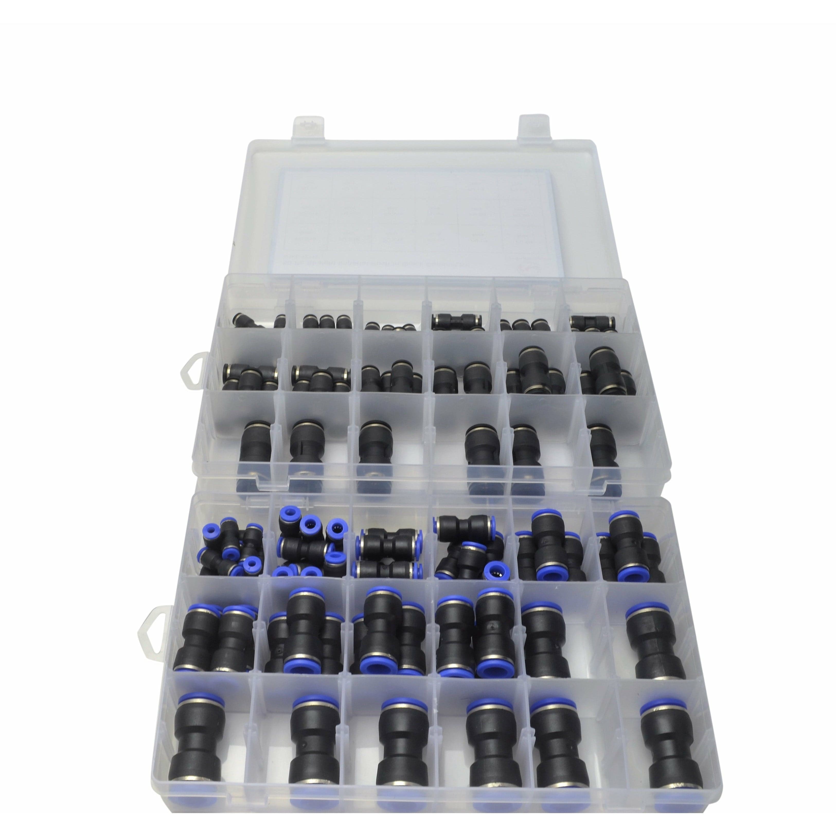 Twin Eagle Imports Quick Connect 50pc Imperial & 58 PC Metric Quick Connect Grab Kit Assortment