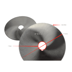 Twin Eagle Imports Slitting Saws Maxwell HSS Slitting Saw 6"x 3 MM x 1" bore