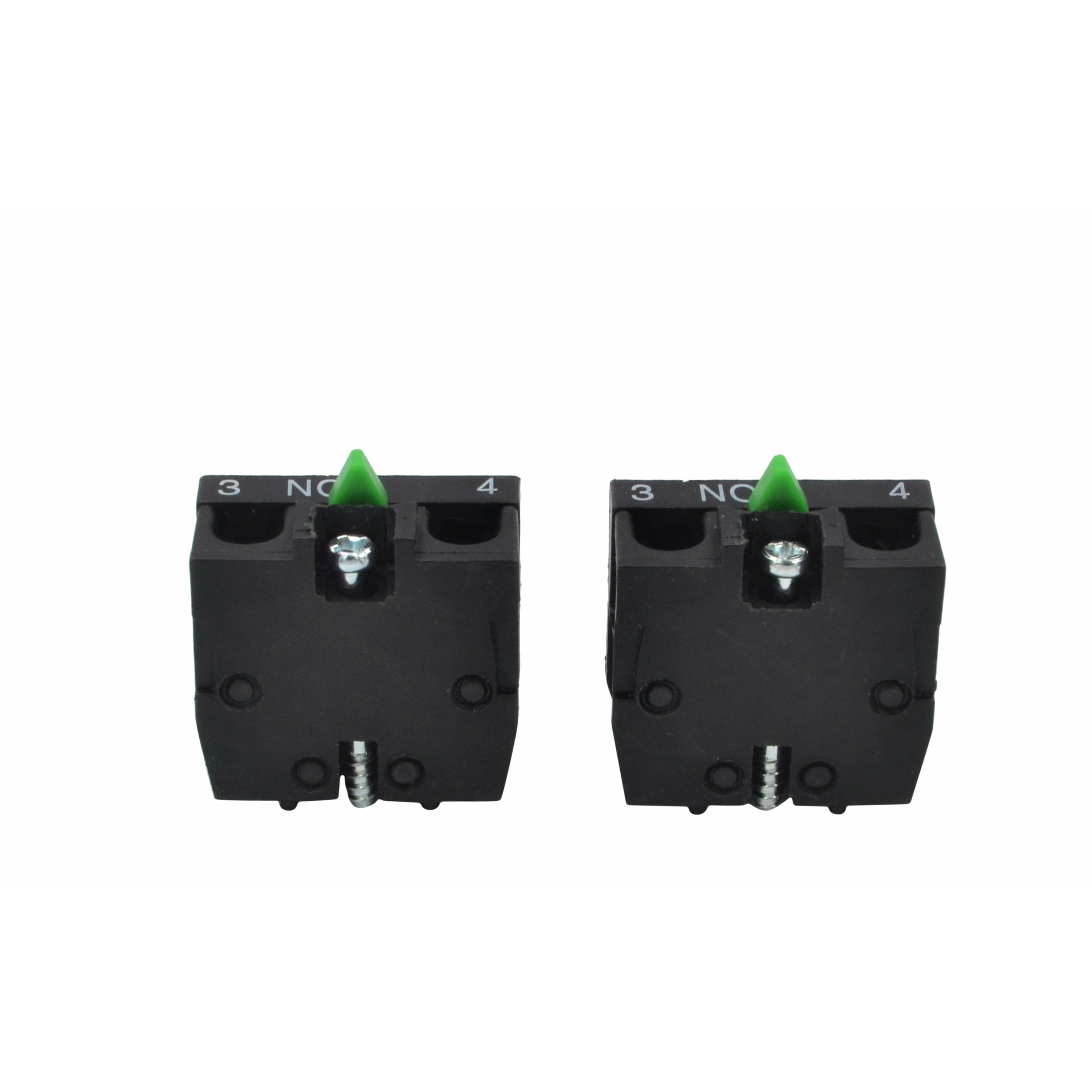 Twin Eagle Imports Switch x2 XEN-L1111 Generic Green Plunger NO Contact Block Switch