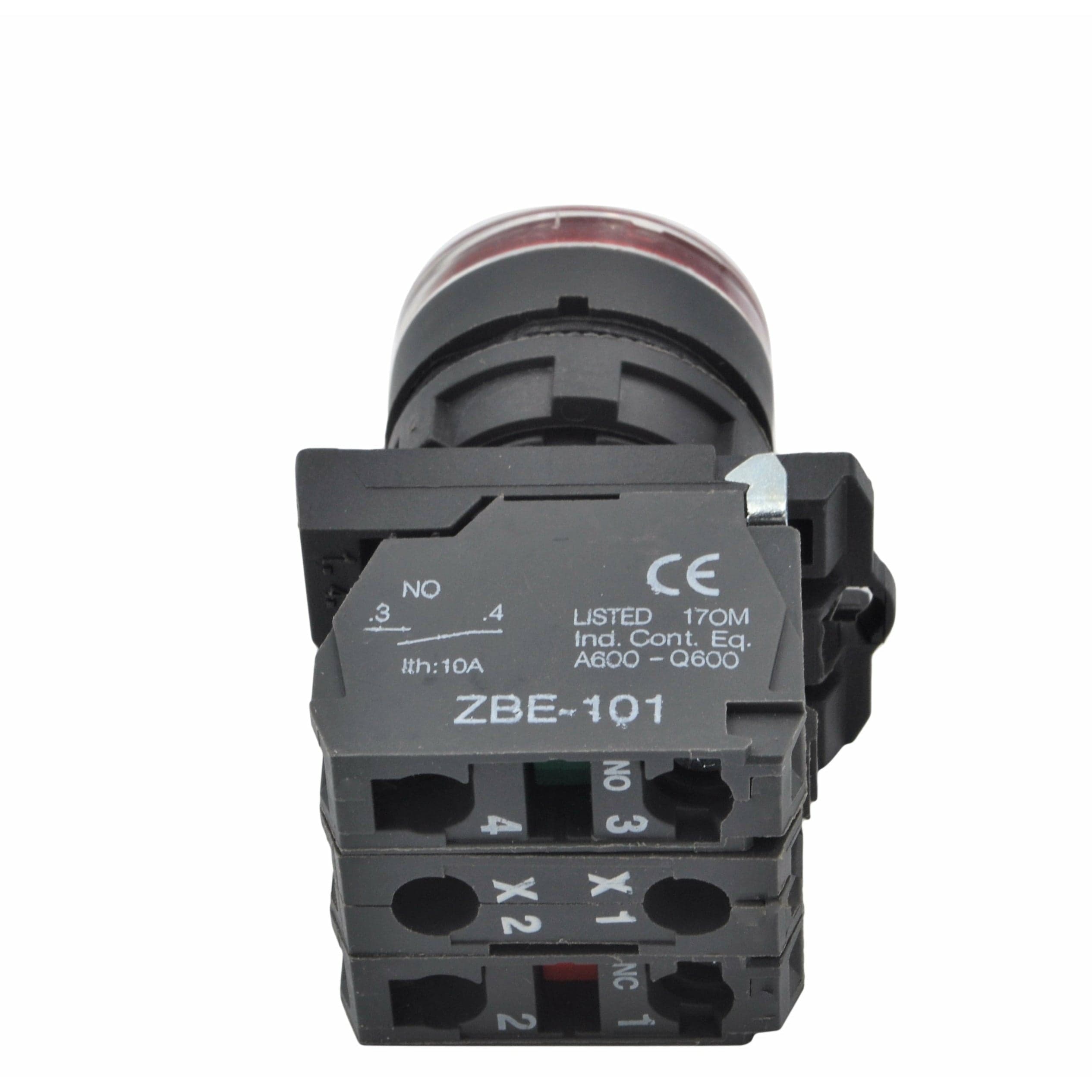 Twin Eagle Imports Switch XB5AW34B5 Generic Red LED Panel Mount Indicator Switch