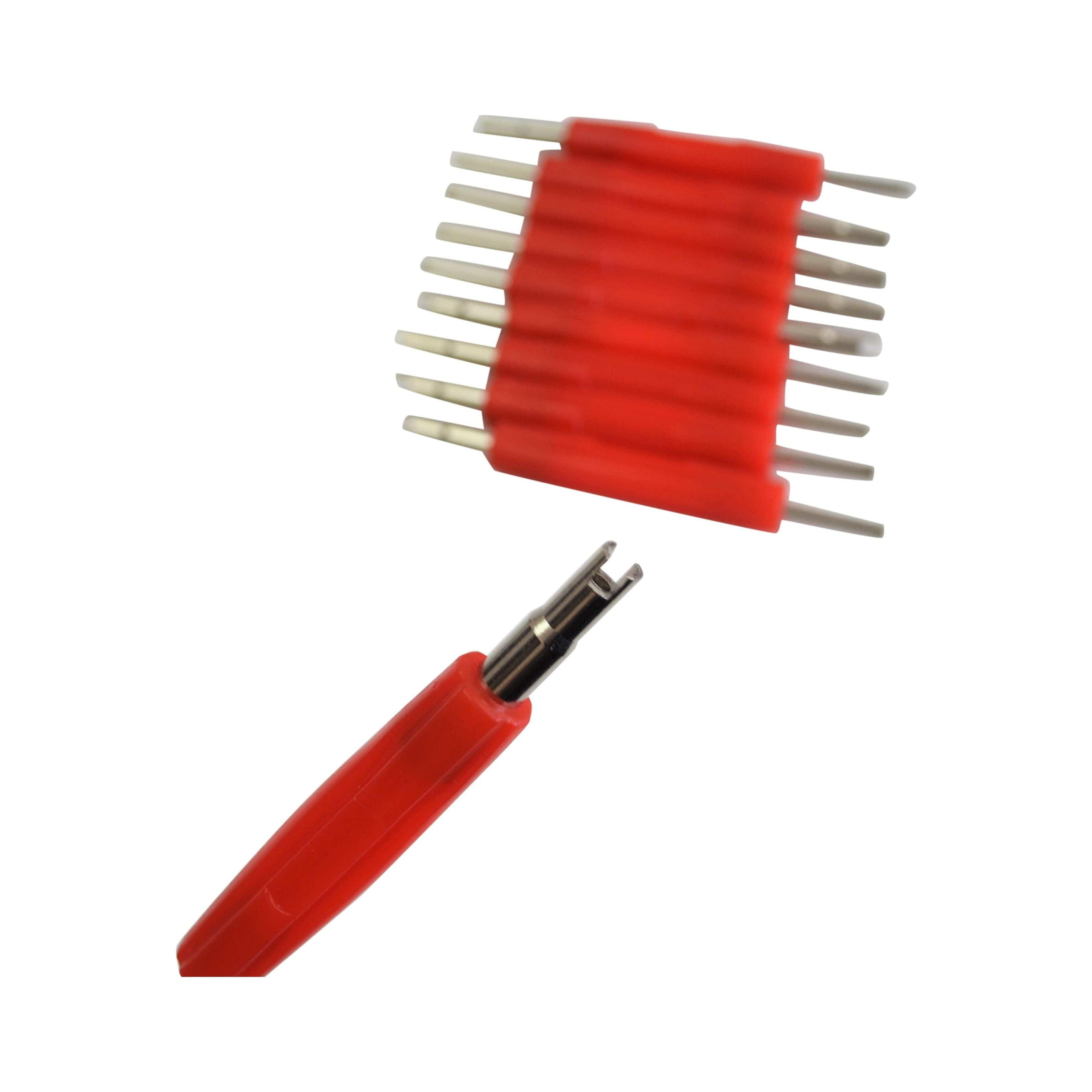 Twin Eagle Imports Tyre Valve Stem Remover Double End Tyre Valve Core Remover Screwdriver Style Tool