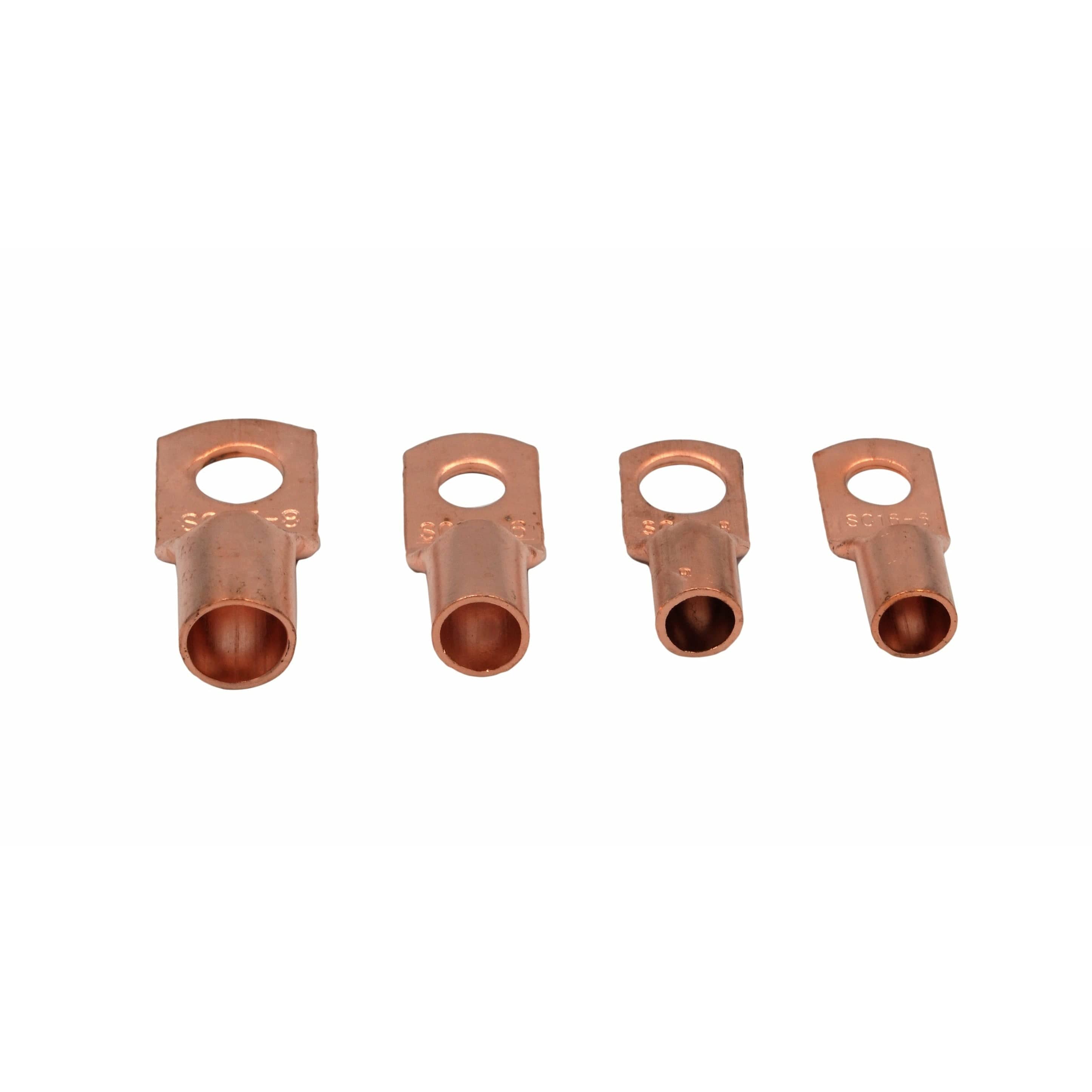 Twin Eagle Imports Wire Terminals & Connectors 200pc Large Gauge Copper Lug Terminal Kit